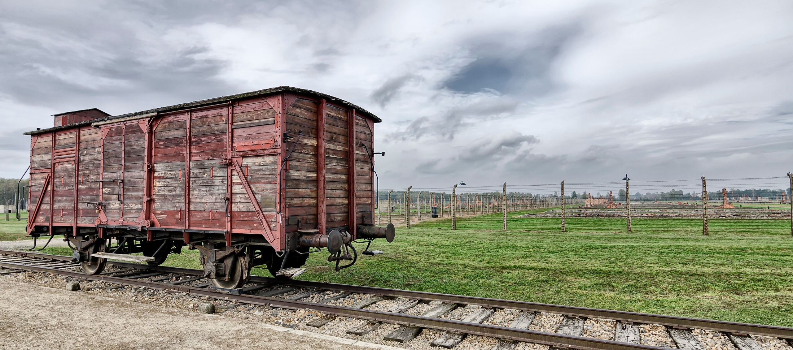 Auschwitz Birkenau railway tracks